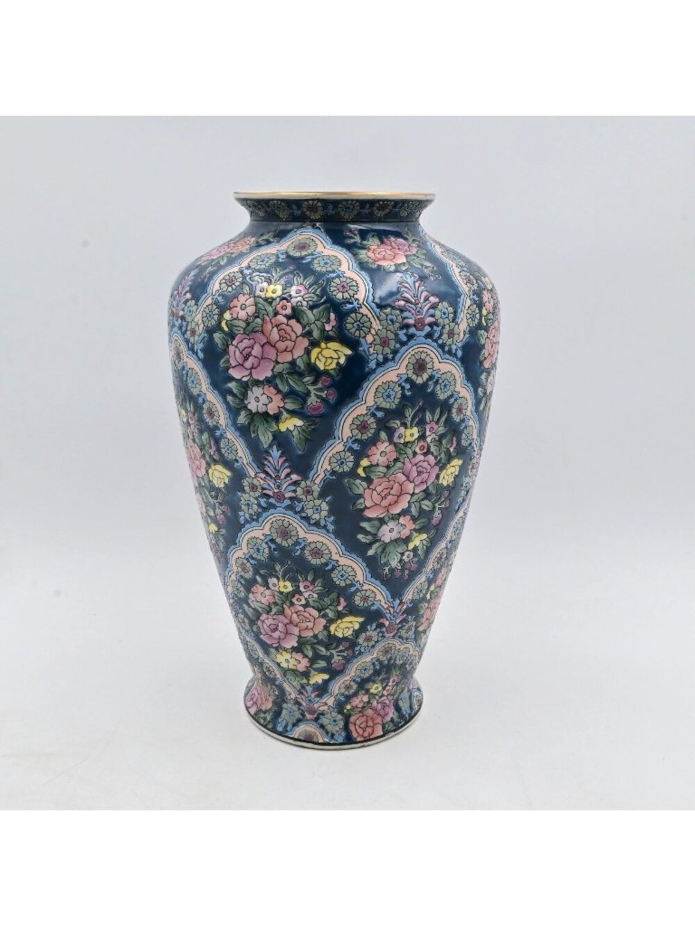 Rosette F Atkins Inc. Oriental Floral Vintage Vase